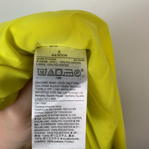 Banana Republic Strappy Pleated Maxi Dress Yellow - Picture 5 of 5